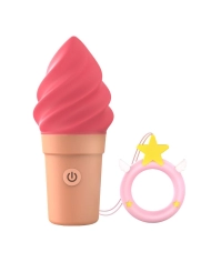 Ice cream-shaped clitoral stimulator - Cand'Ice Raspberry Jolly