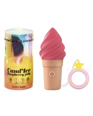 Ice cream-shaped clitoral stimulator - Cand'Ice Raspberry Jolly