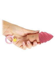 Ice cream-shaped clitoral stimulator - Cand'Ice Raspberry Jolly