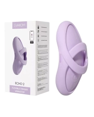 Stimulateur vibrant & chauffant en silicone - Svakom Echo 2 (Rose)