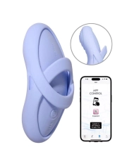Stimulateur vibrant & chauffant en silicone - Svakom Echo 2 (Bleu ciel)