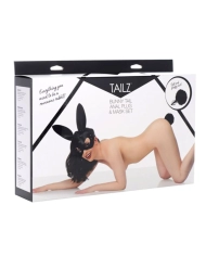 Set bondage Masque de lapin et Plug anal à pompon - Tailz