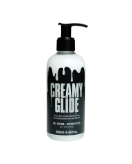 Gel intime effet sperme avec filaments lactés - Creamy Glide 250 ml