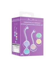 Kit Loveline Kegel - 1 boule vibrante télécommandée + 4 lestées