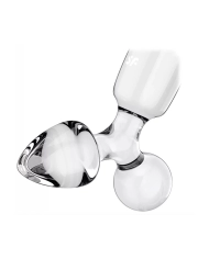 Dildo in vetro Satisfyer Triple Crystal 1