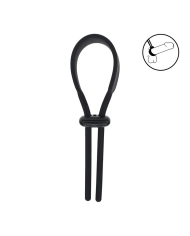 Anneau pénien ajustable Levelz Wide Lasso - Noir