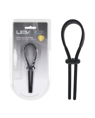 Anneau pénien ajustable Levelz Wide Lasso - Noir