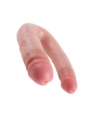 Realistischer gebogener Dildo - King Cock Double Trouble