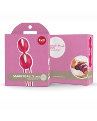 Smartballs Duo Indian Red e bianco - Fun Factory