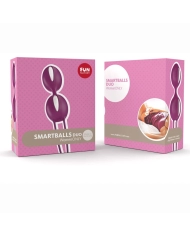 Smartballs Duo Violets and white - Fun Factory