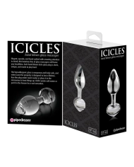 Analplug aus Glas - Icicles No. 44