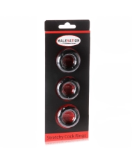 Cockring Set extensible 3pces - Malesation