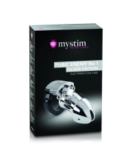 Cock Cage Public Enemy No 1 Silver - Mystim
