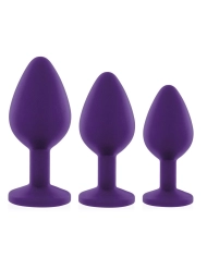Rianne S Booty Silicone Plug Set Violet -  Kit 3x Butt plug