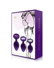Rianne S Booty Plug Set Violet – Kit 3x plug anal Silicone