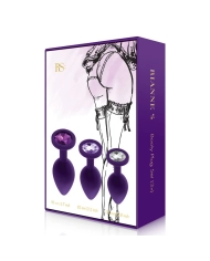 Rianne S Booty Silikon Plug Set Violet – Kit 3x Analer Stecker