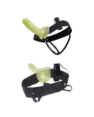 Glow in the Dark vibrating Strapon - Pipedream