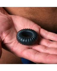 Anneau pénien Ribbed Ring Noir - PerfectFit