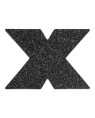 Nippies Flash Cross Noirs - Cache-tétons adhésifs