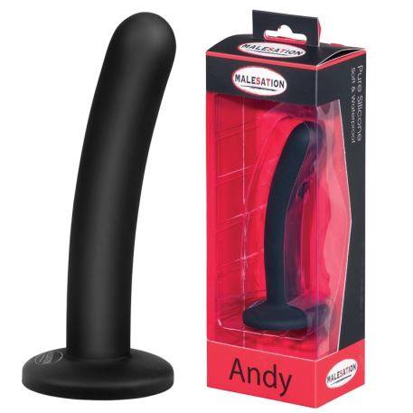 Silicon Dildo Andy Black - Malesation