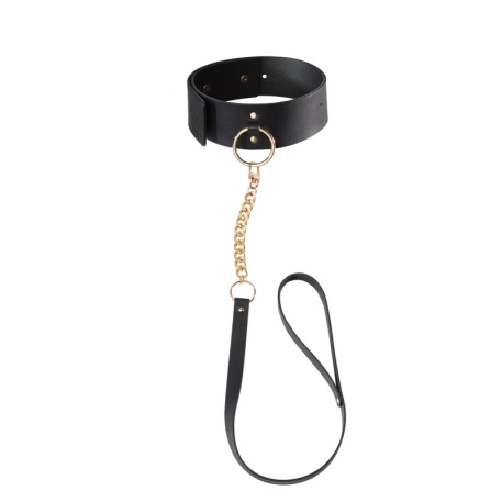 Collier BDSM Maze Wide Chocker Noir - Bijoux Indiscrets
