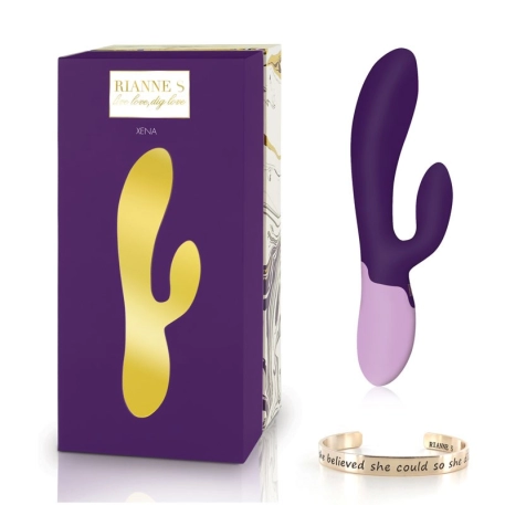 Rabbit Vibrator Xena Deep Purple & Lilac - Rianne S