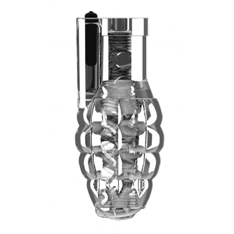 Vibrating Masturbator Grenade No 22 - Clear