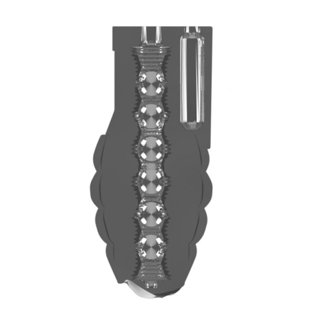 Vibrating Masturbator Grenade No 22 - Clear
