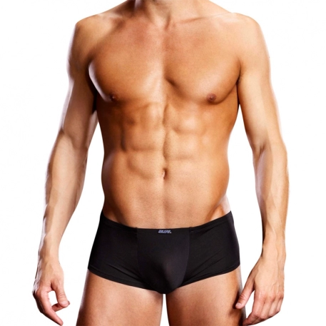 Black Sexy Short Performance Microfiber - Blue Line