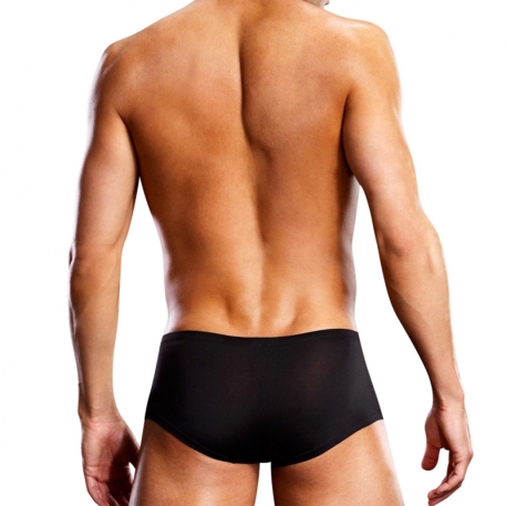 Black Sexy Short Performance Microfiber - Blue Line