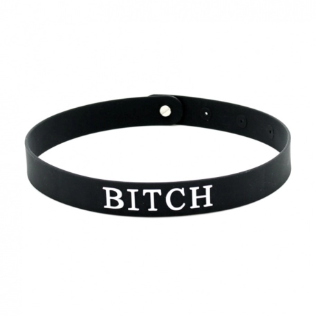 Collier BDSM en silicone - BITCH