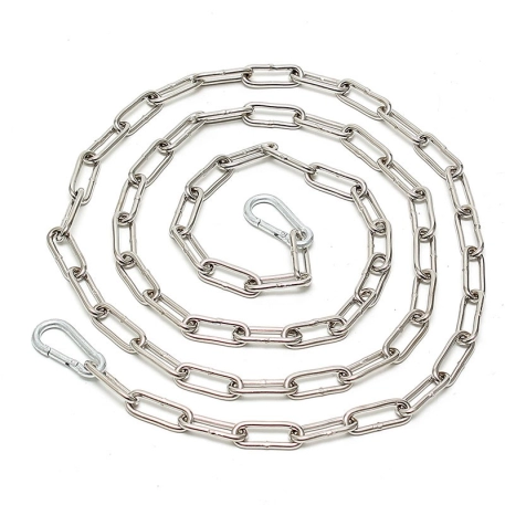 Chain (2 m.) - Welded  with 2 carabine hooks