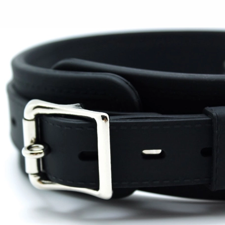 Collier BDSM en silicone et laisse en métal - Rimba