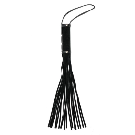 BDSM Suede Leather whip Black - Rimba