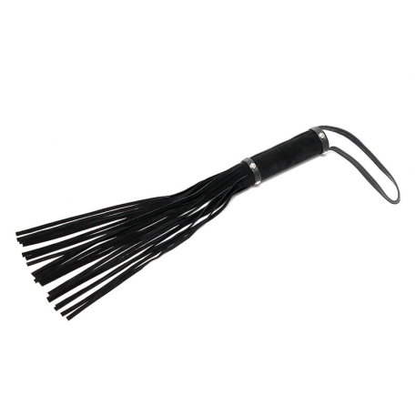 BDSM Suede Leather whip Black - Rimba