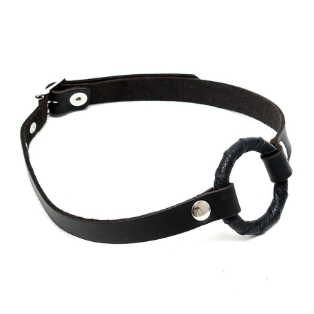 Bavaglio con O Ring Ø 5 cm Nero - Rimba