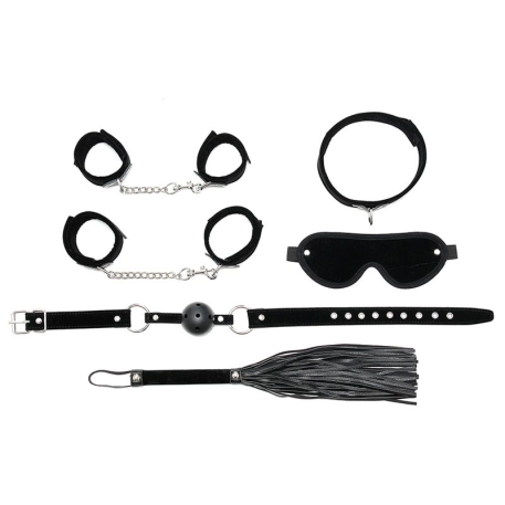 BDSM Starter Kit Black (6-Pieces) - Rimba