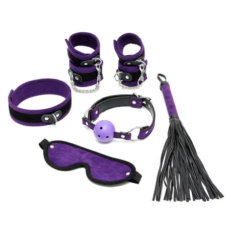 Principianti BDSM Kit violet (6 pezzi) - Rimba