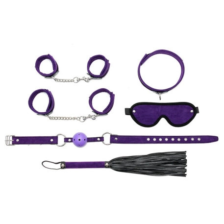BDSM Kit débutant violet (6-pièces) - Rimba