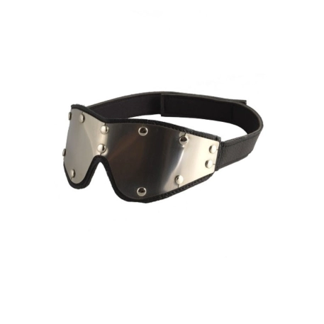 Leather and metal Blindfold - Rimba