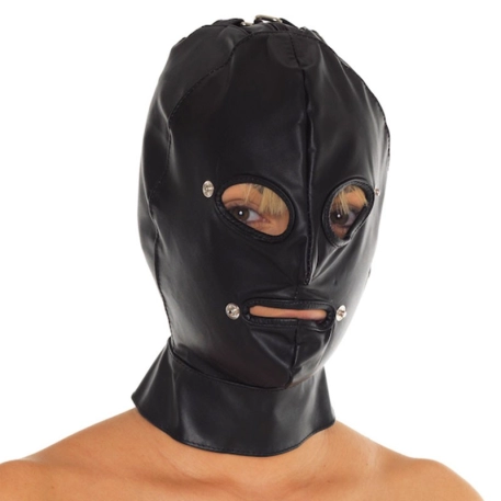 Cagoule BDSM en cuir - Rimba