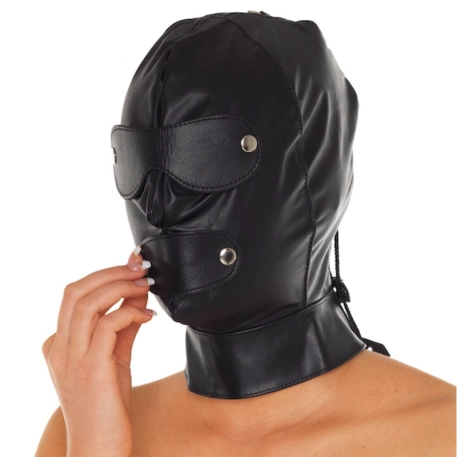 Cagoule BDSM en cuir - Rimba