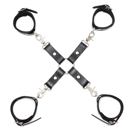 Leder BDSM Fesselkit Hogtie - Rimba