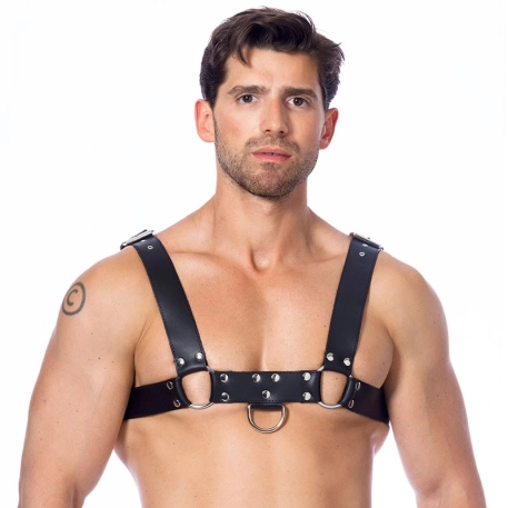 BDSM Leather harness with 3 buckles (Man) – Rimba