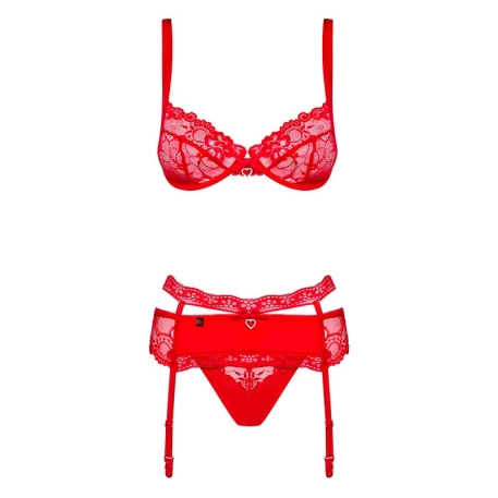 Sexy Underwear Heartina (Red) - Obsessive