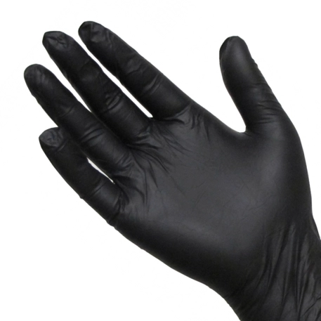 Black Latex Examination Gloves 100pcs.