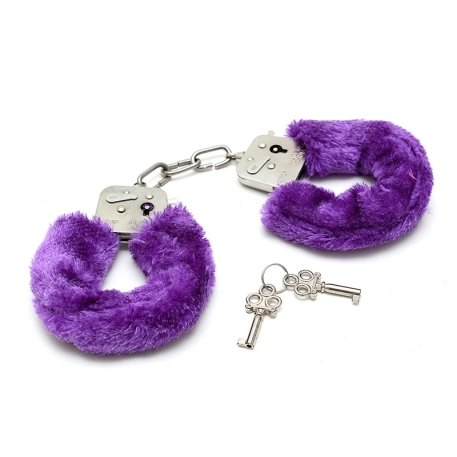 Purple Beginner's Furry Cuffs - Rimba
