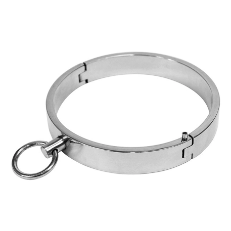 Leder BDSM Halsband Schwarz (2 cm Breite)