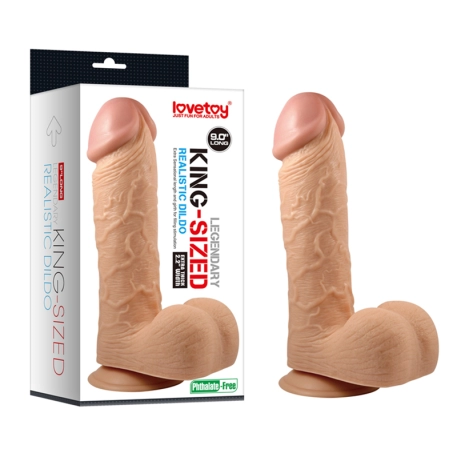 Realistic Dildo with suction cup 23cm - King-Sized 9