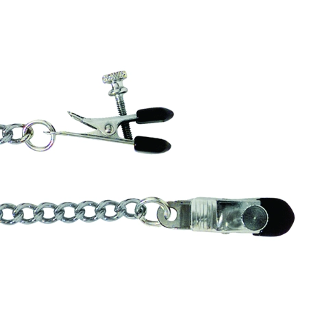 Nipple clamps with chain - Spartacus Broad Tip